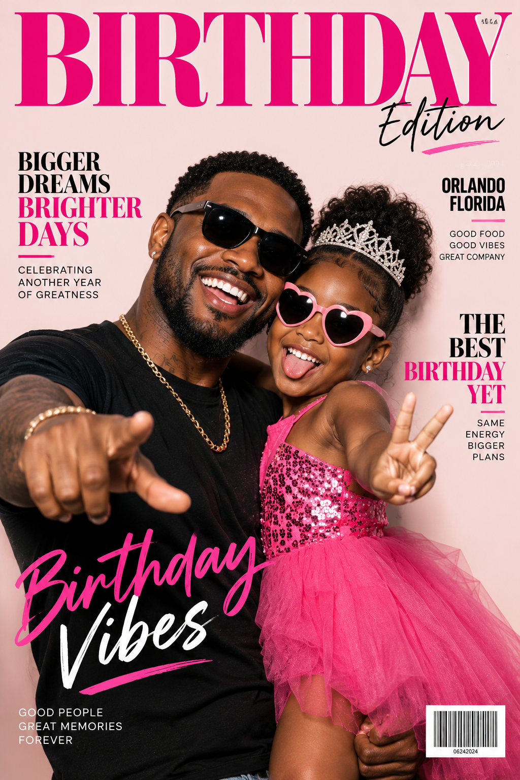 Custom Magazine Cover Photo Booth experience in Orlando