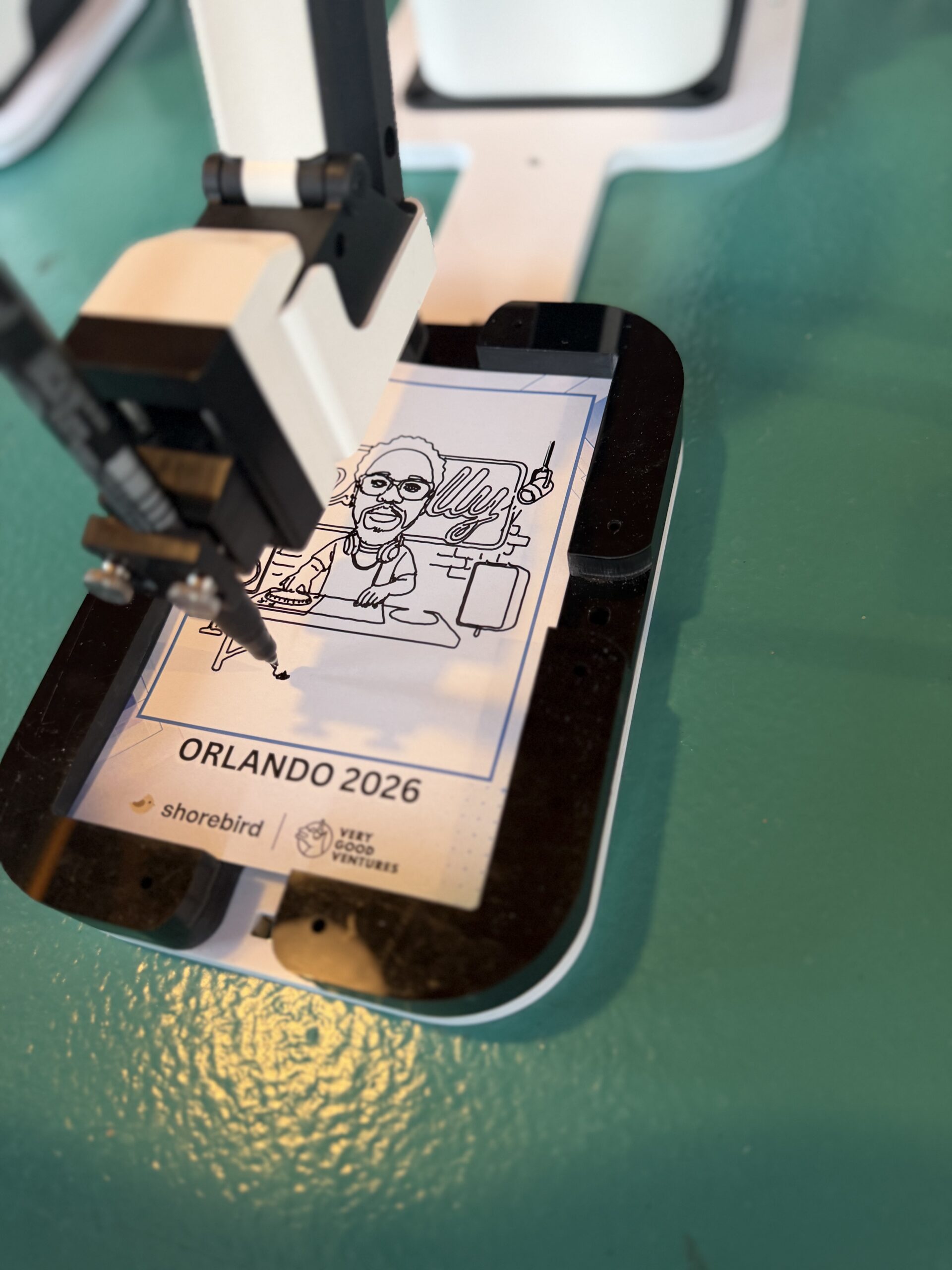 AI Sketch Bot robotic caricature artist rental in Orlando Florida